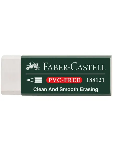 Ластик "PVC-free", картонный футляр, 31*23*12мм Faber-Castell