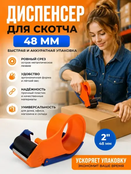 Диспенсер для скотча упаковочный держатель для клейкой ленты Выгодная Покупка PRO
