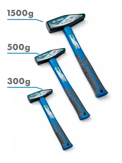 Слесарный молоток OMAGO 1500 г с фиберглассовой рукояткой (TPR)