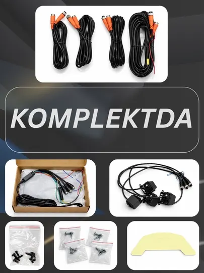 Видеорегистратор для грузовика TOMBOSS 4 камеры ADAS BSD сенсорный