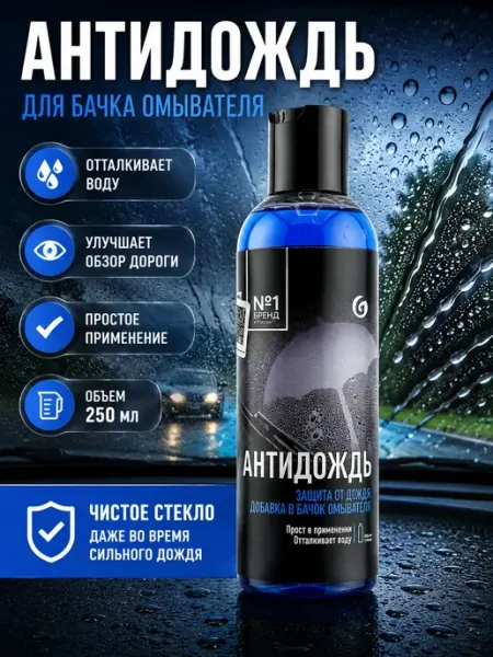 DZHU15 Антидождь для автомобиля в бачок омывателя