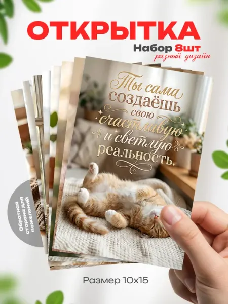 Открытка мотивационная Аворка