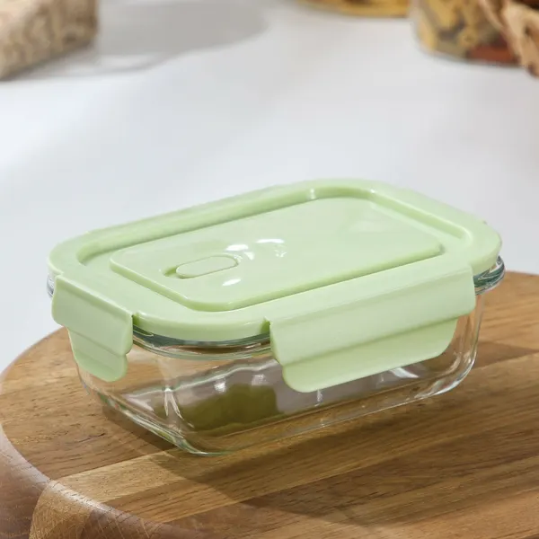 Контейнер из жаропрочного стекла с крышкой Cook and Freeze, 380 мл, 15×11×5,5 см, цвет микс, 7331077