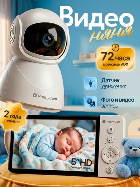 Видеоняня с монитором baby monitor NannyCam