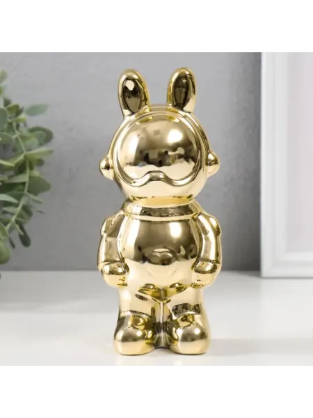 Фигурка керамика заяц космонавт 17 см