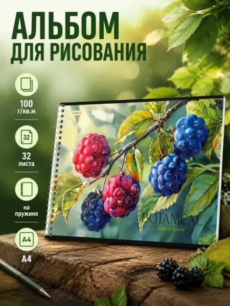 Альбом для рисования 32 листа А4 на гребне БиДжи