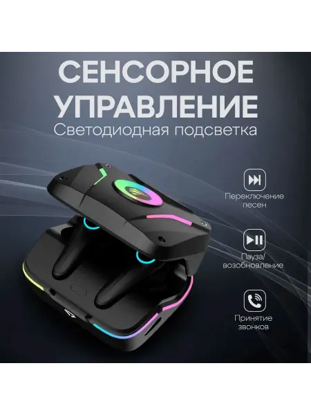 Беспроводные наушники HAVIT TWS Earbuds TW952 Pro RGB