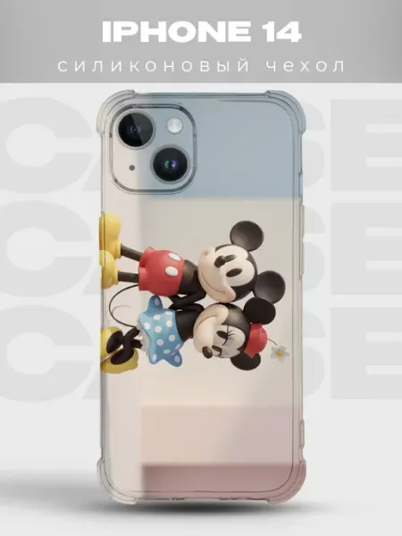 Чехол на iPhone 14 дизайн Микки Маус PRINTberries
