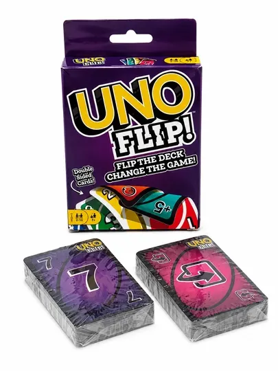 Карточная настольная игра UNO WILD, UNO FLIP, для компании 2-10 человек, 7+