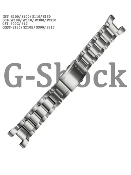 Браслет для часов G-Shock GST-W300 серебр Haspic