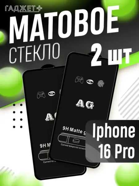 Стекло Iphone 16 pro матовое
