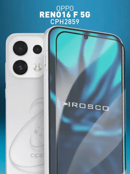 Защитное стекло на Oppo Reno 16F 5G, прозрачное Rosco