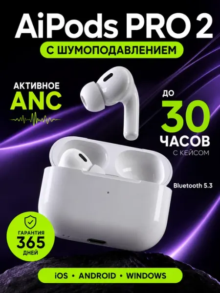 Наушники беспроводные Airpod Pro 2 Premium+ для iPhone