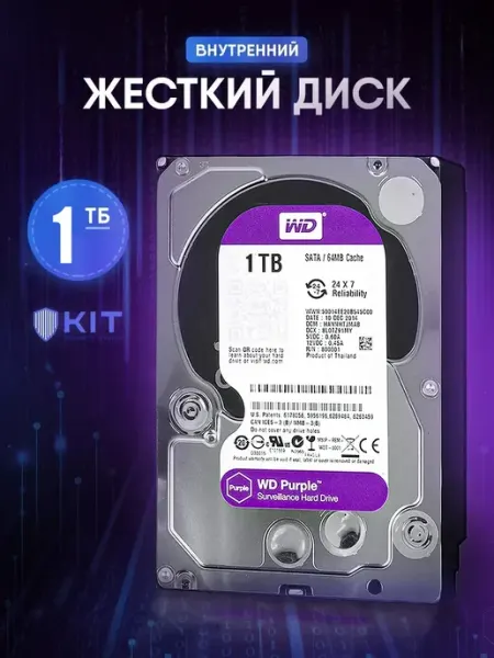 Жесткий диск Western Digital WD60PURZ TB SATAIII 3.5" HDD