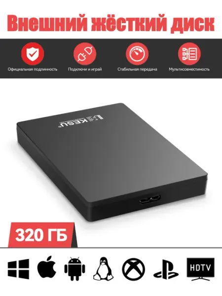 Внешний жесткий диск 320 ГБ HDD KESU KESU Factory