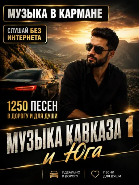 Музыка Кавказа и Юга 1 USB флешка 1250 песен (8) Happy Karaoke Day