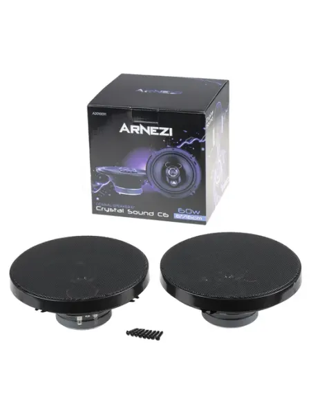 Колонки автомобильные трехполосные 2шт, 16 см (6 дюймов) ARNEZI