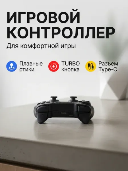 Геймпад Беспроводной T-One (Черный)