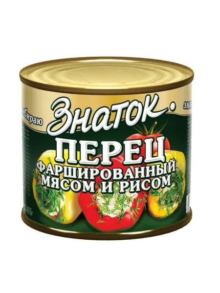 Перец фаршированный мясом и рисом, 540 г Знаток