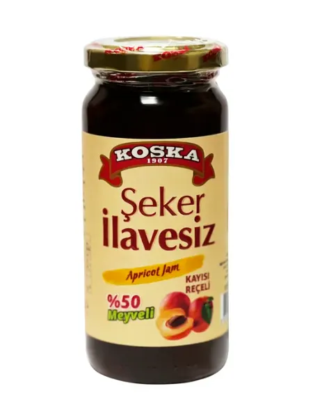 Натуральное абрикосовое варенье без сахара, 270гр. Турция KOSKA HELVACISI