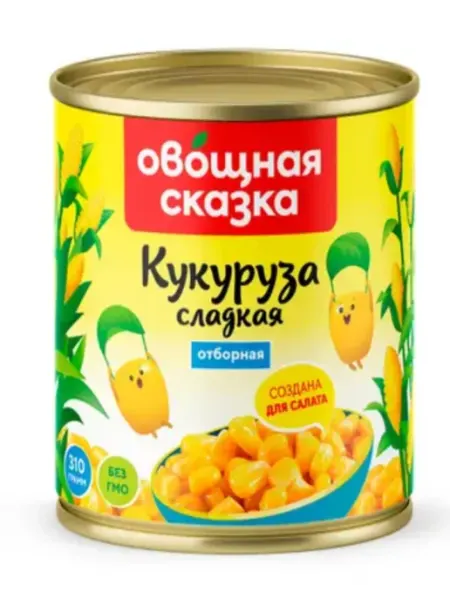 Кукуруза сахарная, 310 г Овощная сказка
