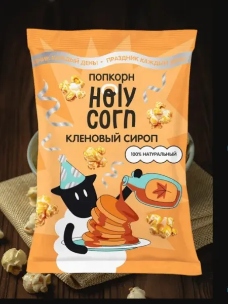 Попкорн со вкусом кленового сиропа Холи Корн, 50г Holy Corn