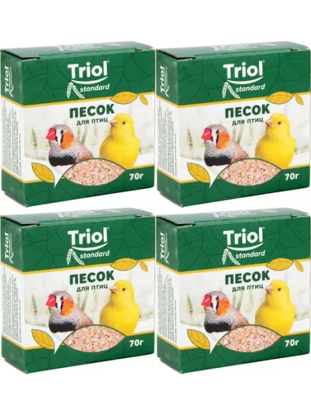 Песок минеральная подкормка Standard для птиц, 70г Triol