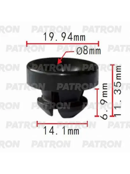 Держатель Acura HONDA держатель капота пластмас 2шт PATRON