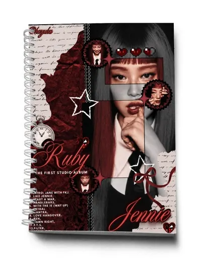 Блокнот и ежедневник 2 в 1 с символикой BLACKPINK и K-POP — 30 листов, 2 секции