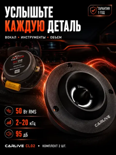 Твиттеры пищалки рупора высокочастотные автомобильные Carlive
