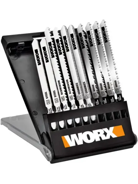 Набор пилок для лобзика WA8106, 10 штук worx