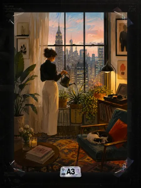 Постер New Yorker style
