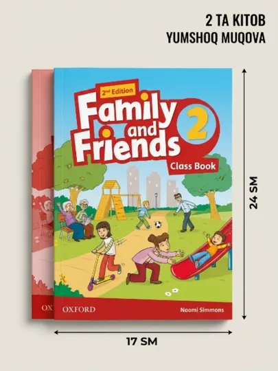 КНИГА: Family and Friends 2 (Student Book + Workbook)