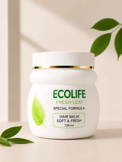 Бальзам для волос ECOLIFE 720 мл, восстановление, увлажнение и уход
