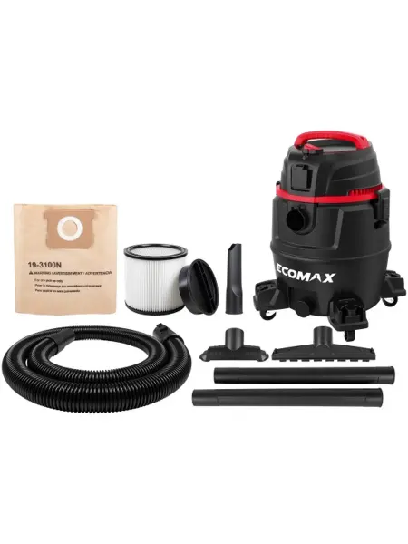 Пылесос из полипропилена ECOMAX EM19403PE-8A, 30л