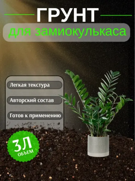 Грунт для Замиокулькаса 3 л