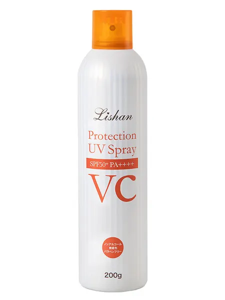 Солнцезащитный спрей с витамином С Лишан без запаха Lishan Protection UV Spray VC SPF 50+ PA++++, 200 г