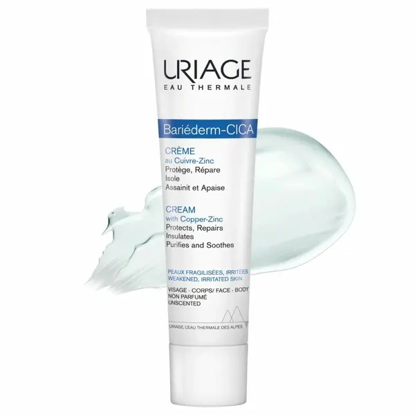 Урьяж барьедерм цика крем с медью и цинком, 40 мл URIAGE Bariederm Cica Repairing Cream with Cu-Zn