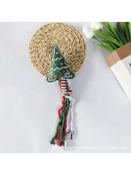 Мягкая игрушка, канатик для собак Ёлочка
