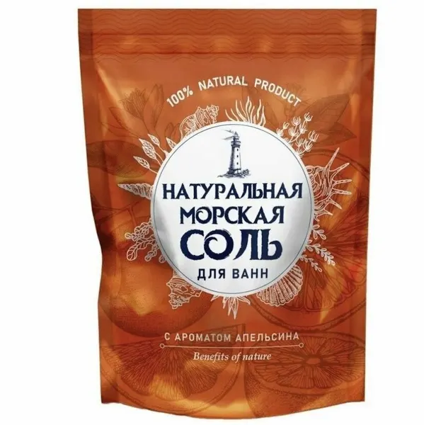 Greenfield Морская соль для ванн, Апельсин, 1100 г