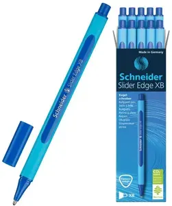 Ручка шариковая Schneider Slider Edge XB синяя, 10 штук