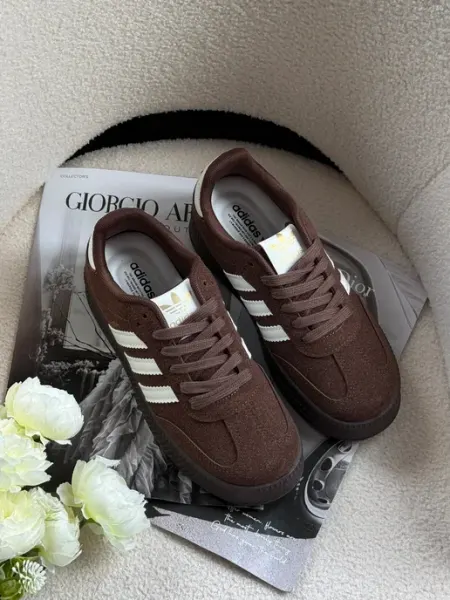 Кроссовки женские Коричневые SAMBA adidas