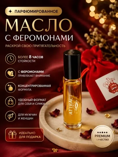 Парфюмированное масло с феромонами для женщин 10 мл