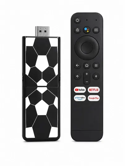 Android TV Stick 4K Smart TV приставка, Wi-Fi и пульт с голосовым управлением