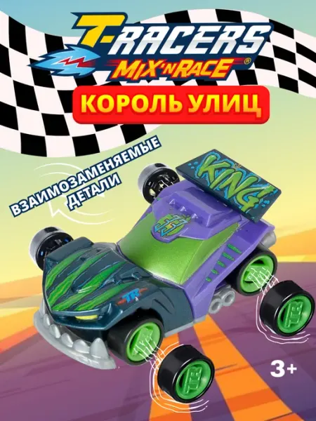 Машинка для мальчика разборная Король улиц T-RACERS