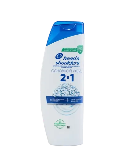 Head & Shoulders Шампунь-бальзам 2 в 1 Основной уход 200 мл