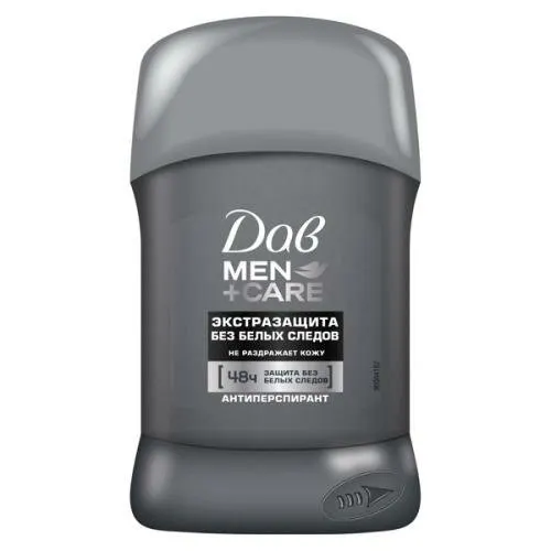 Дезодорант мужской Dove Men + Care, экстразащита без белых следов, 50 мл (90006647)