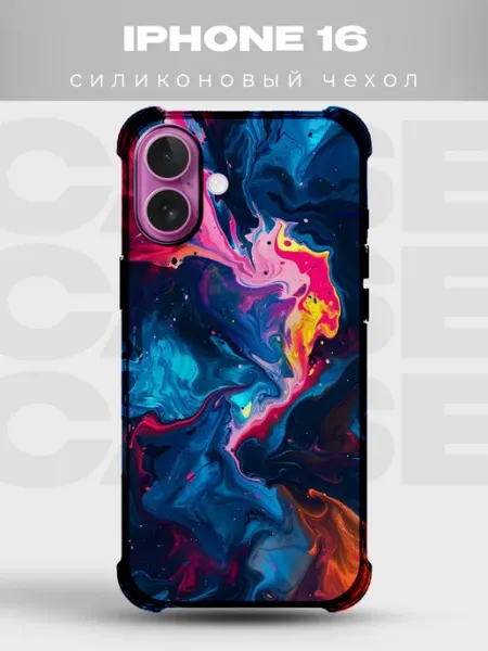 Чехол на iPhone 16 дизайн Абстракция PRINTberries