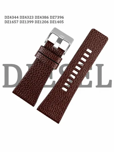 Ремешок для часов DIESEL кожаный коричневый Haspic