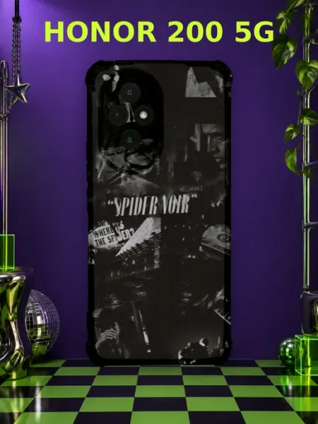 Чехол на Honor 200 5G Человек-паук Нуар марвел нуар арт коми PRINTberries